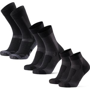 DANISH ENDURANCE - Wandelsokken Set - Zwart - 3 Paar - Merino Wol