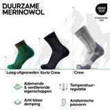 DANISH ENDURANCE - Wandelsokken Set - Grijs - Merino Wol - 3 Paar