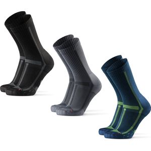 DANISH ENDURANCE - Crew - Hardloopsokken - Zwart - 3 Paar - Anti Blaren