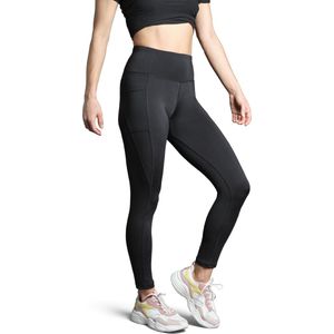 DANISH ENDURANCE Workout Leggings - Vrouwen - Hoge Taille - met Zakken - Zwart - S