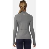 DANISH ENDURANCE Workout Shirt - Vrouwen - Lange Mouwen - met Rits - Reflecterende Details - Grijs - L