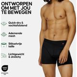 DANISH ENDURANCE Sportonderbroeken Heren - Quick Dry - Sport Boxershorts - 6 pack - Zwart - Maat 4XL