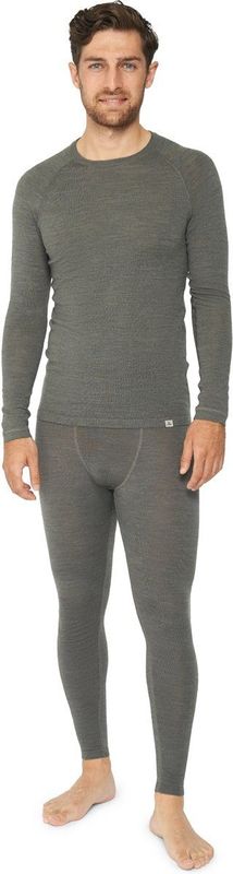 DANISH ENDURANCE Thermo Ondergoed set voor Heren - van Merino Wol - Ademend - Donkergrijs - M