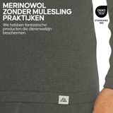 DANISH ENDURANCE - Thermo Shirt - Donkergrijs - Lange Mouwen - Merino Wol