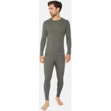 DANISH ENDURANCE Thermo Leggings voor Heren - van Merino Wol - Donkergrijs- S