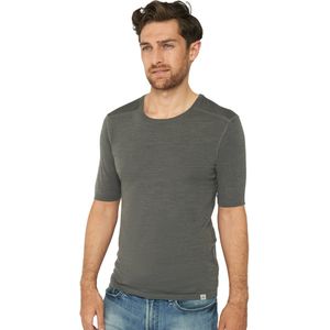 DANISH ENDURANCE Thermo Ondershirt - Donker Grijs - Merino Wol - Korte Mouwen