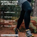 DANISH ENDURANCE Compressiebroek - Heren - Basislaag - Set van 2 - Zwart en Grijs Camo