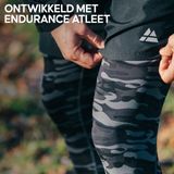 DANISH ENDURANCE Compressiebroek - Heren - Basislaag - Set van 2 - Zwart en Grijs Camo