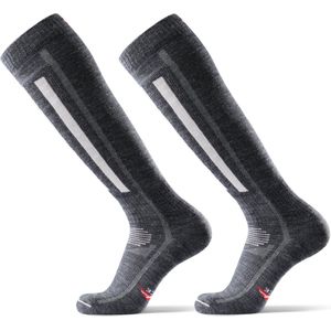 DANISH ENDURANCE - Skisokken - Grijs - Merino Wol - 2-pack