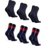 DANISH ENDURANCE - Klassieke Bamboe Viscose Sokken - Meerkleurig - 6-paar