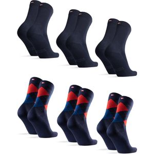 DANISH ENDURANCE - Klassieke Bamboe Viscose Sokken - Meerkleurig - 6-paar