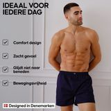 DANISH ENDURANCE - Boxershorts - Groen Gestreept Mix - 4-pack - Biologisch Katoen