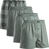 DANISH ENDURANCE - Boxershorts - Groen Gestreept Mix - 4-pack - Biologisch Katoen