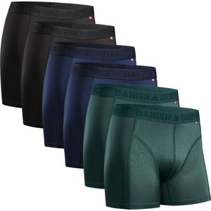 DANISH ENDURANCE Sportonderbroeken Heren - Quick Dry - Sport Boxershorts - 6 pack - Meerkleurig- Maat XXXL