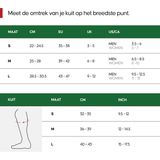 DANISH ENDURANCE - Gegradueerde Compressiesokken - 21-26 mmHg - Hardlopen - 2 Pack