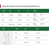 DANISH ENDURANCE - Compressiekousen - Marineblauw - 14-18 mmHg - 1 paar