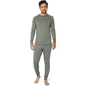 DANISH ENDURANCE Thermoset voor Dames & Heren - Gerecycelde Materialen - Thermokleding - Grijs Zwart - Maat XXL