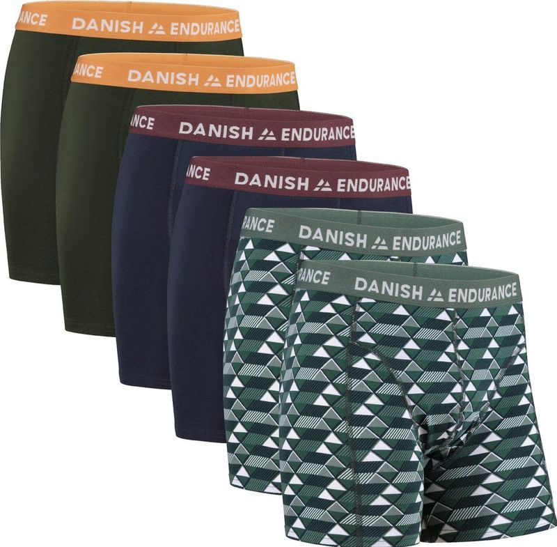 DANISH ENDURANCE Katoenen Boxershorts- Onderbroeken voor Heren - 6 pack - Maat 3XL