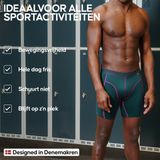 DANISH ENDURANCE Sportonderbroeken Heren - Extra Lang - Sport Boxershorts - 3 pack - Meerkleurig- Maat XL