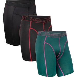 DANISH ENDURANCE Sportonderbroeken Heren - Extra Lang - Sport Boxershorts - 3 pack - Meerkleurig- Maat XL