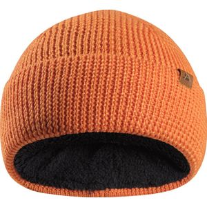 DANISH ENDURANCE Warme Beanie met Polar Fleece Binnenvoering voor Dames & Heren, Zacht & Stretchy, Ultrawarm Wit One size