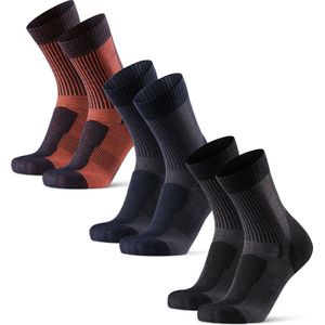 DANISH ENDURANCE - Merino Wol Wandelsokken - Lichte Sportsokken - 3 Paar - Anti Blaren