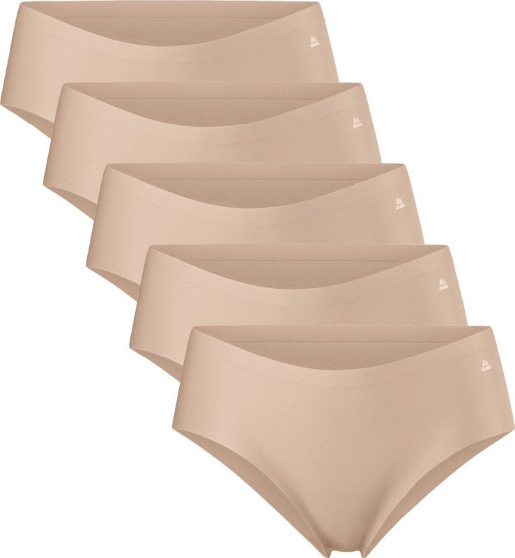 DANISH ENDURANCE - Naadloze Hipsters - Beige - 5-pack - Gemaakt van Gerecycled Materiaal
