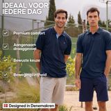 DANISH ENDURANCE - Classic Fit - Poloshirt - Donkerblauw - 2-pack - Korte Mouw