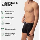 DANISH ENDURANCE - Merino Wol Boxers - Zwart - Geurbestendig - 2 Pack