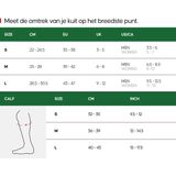 DANISH ENDURANCE Compressiekousen - Steunkousen - Zwart en Geel - 21-26 mmHg - 1 paar