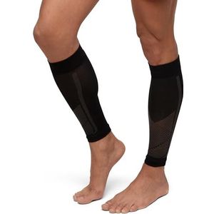 DANISH ENDURANCE - Kuit Compressie Hoes - Zwart/Grijs - 21-26 mmHg - Unisex - 1 Paar