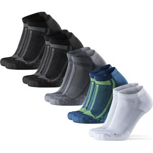 Danish Endurance - Korte Hardloopsokken - Zwart - 5 Paar - Anti Blaren, Lichte Compressie