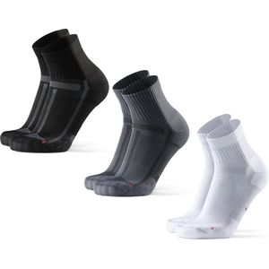 DANISH ENDURANCE - Kwartlengte Hardloopsokken - 3 Paar - Ademend - Anti Blaren