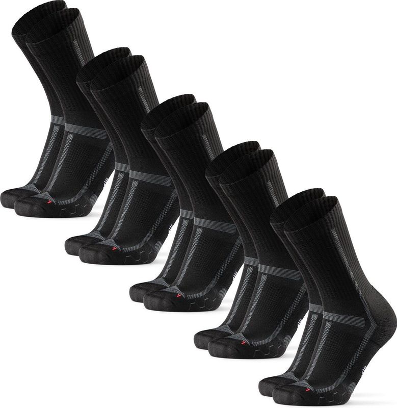 DANISH ENDURANCE Crew Hardloopsokken voor Lange Afstanden Dames en Heren 5 paar - anti blaren - Maat 43-47