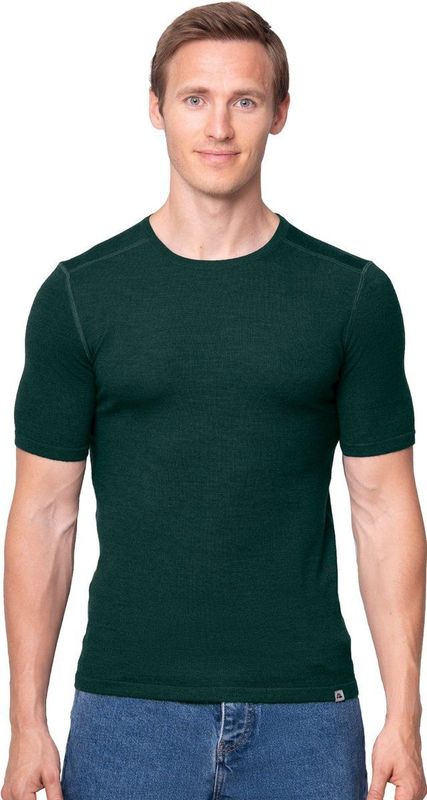 DANISH ENDURANCE Thermo T-Shirt - Donkergroen - Merino Wol