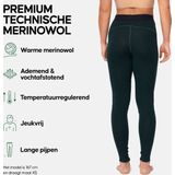 DANISH ENDURANCE - Thermolegging - Donkergroen - Merino Wol - Thermobroek