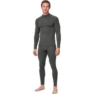 DANISH ENDURANCE Merino Thermo Ondergoed Set - Extreme Kou - voor Heren - Donkergrijs - M