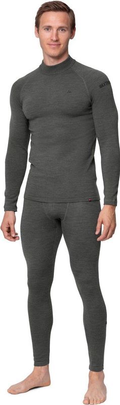 DANISH ENDURANCE Merino Thermo Ondergoed Set - Extreme Kou - voor Heren - Donkergrijs - XL