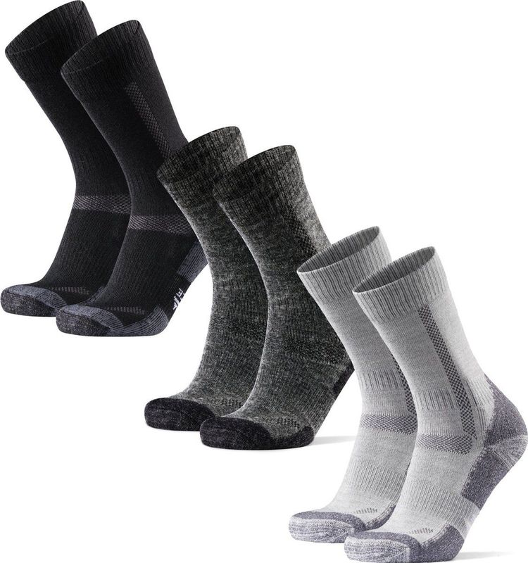 DANISH ENDURANCE - Wandelsokken - Meerkleurig - Ademende Merino Wollen Wandelsokken - 3 Paar