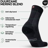 DANISH ENDURANCE - Wandelsokken - Zwart - Lichtgewicht Merino Wol - 5 Paar
