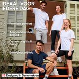 DANISH ENDURANCE - T-Shirt - Wit en Zwart - 2-pack