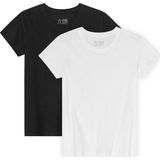 DANISH ENDURANCE - T-Shirt - Wit en Zwart - 2-pack