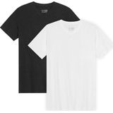 DANISH ENDURANCE T-Shirt voor Heren - V-Neck - Wit en Zwart - 2 pack