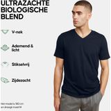 DANISH ENDURANCE T-Shirt voor Heren - V-Neck - Marineblauw - 2 pack