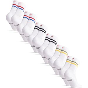 DANISH ENDURANCE Retro Crew Sokken - Veelkleurig - 6 Paar - Sport en Casual