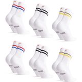 DANISH ENDURANCE Retro Crew Sokken - Veelkleurig - 6 Paar - Sport en Casual