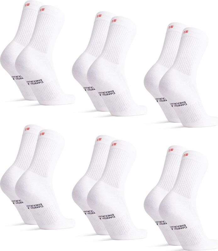 DANISH ENDURANCE - Sport Crew Sokken - 6 Paar - Zweetafvoerend en Ademend