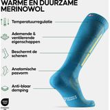 DANISH ENDURANCE Skisokken - van Merino Wol - Meerkleurig - 39-42 - 2-pack