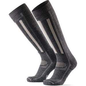 Merino Skisokken - Kniehoog - Thermoregulerend - Antibacterieel - Zwart