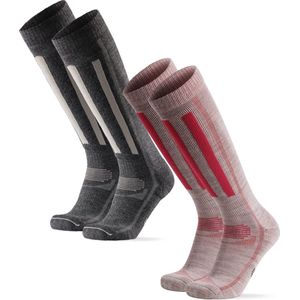 DANISH ENDURANCE - Skisokken - Meerkleurig - Merino Wol - 2-pack